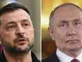 Prezydent Ukrainy Wołodymyr Zełenski. Prezydent Rosji Władimir Putin