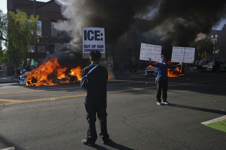 los angeles protesty