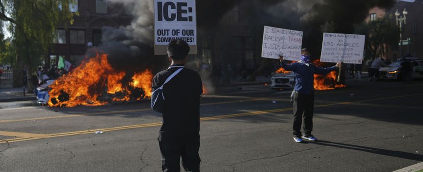 los angeles protesty