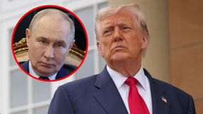 Prezydent USA Donald Trump. Prezydent Rosji Władimir Putin
