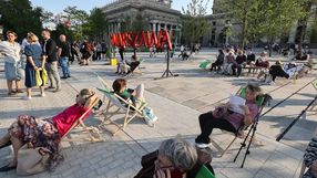 Otwarcie placu Centralnego w Warszawie