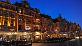 Stary Rynek w Poznaniu nocą