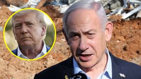 Premier Izraela Benjamin Netanjahu. Prezydent USA Donald Trump