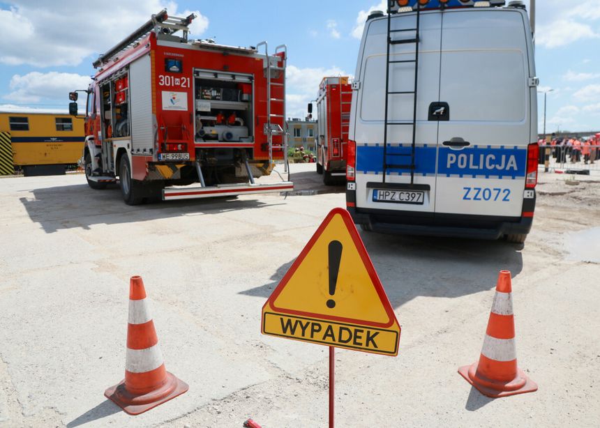 Wypadek na przejeździe kolejowym