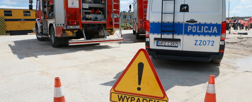 Wypadek na przejeździe kolejowym