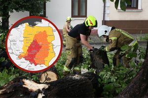 mapa IMGW niebezpieczna pogoda w Polsce