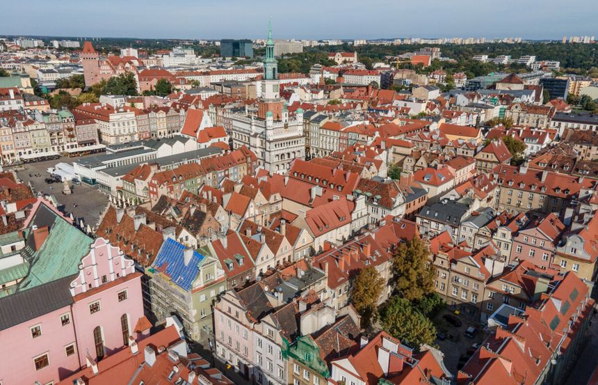 Poznań z lotu ptaka