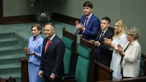 Karol Nawrocki z rodziną na zaprzysiężeniu