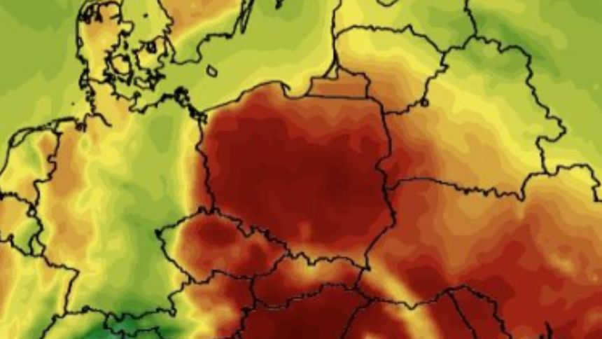 mapa pogodowa upały