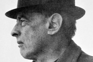 Witold Gombrowicz w kapeluszu
