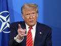 Prezydent USA Donald Trump na szczycie NATO