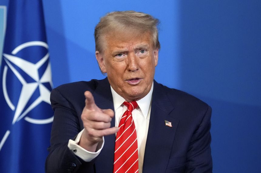 Prezydent USA Donald Trump na szczycie NATO