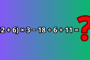 (12 +6) × 3 − 18 ÷ 6 + 11 = ?