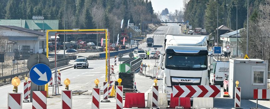 Kontrole sanitarne na polsko-slowackiej granicy po wykryciu pryszczycy na Wegrzech