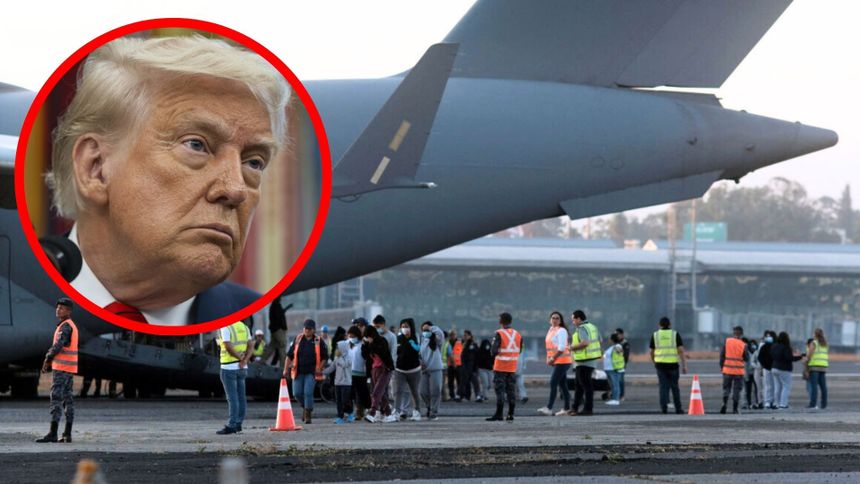 Deportacje nielegalnych imigrantów z USA. Prezydent USA Donald Trump
