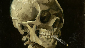 Vincent van Gogh - Head of a skeleton with a burning cigarette