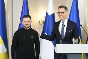 Wołodymyr Zełenski i Alexander Stubb