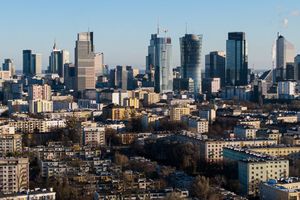 Widok Warszawy z oddali