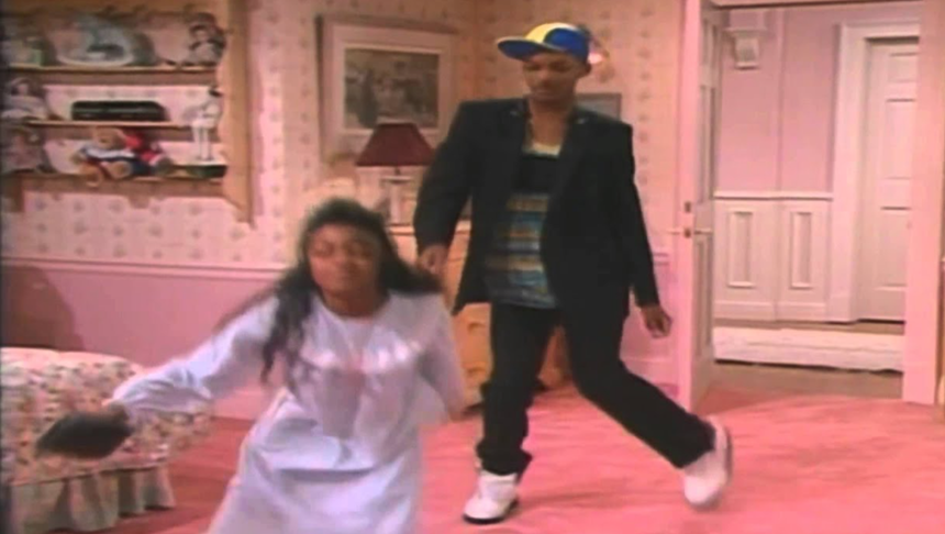 “Bajer z Bel-Air” scena z tańcem