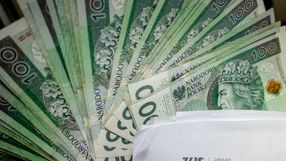 pieniądze i logo ZUS