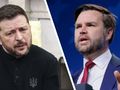 Prezydent Ukrainy Wołodymyr Zełenski. Wiceprezydent USA J.D. Vance