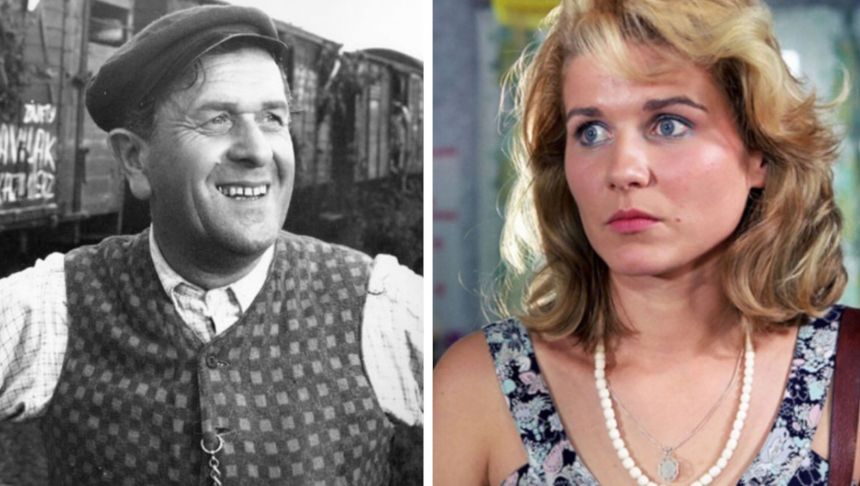 Kadry z filmów "Sami swoi" i "Kogel-mogel"