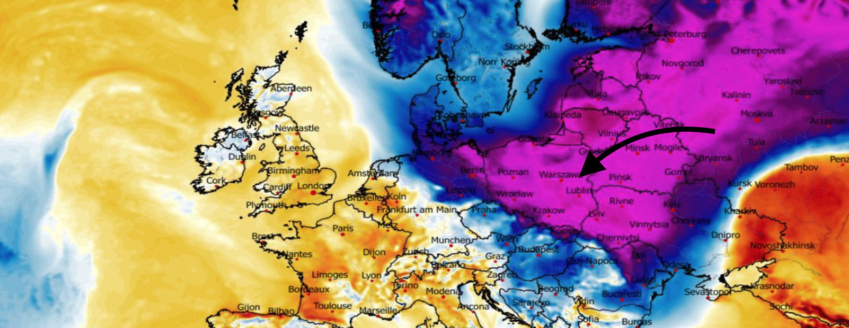 Anomalia temperatury mierzona na wysokości 2 m nad powierzchnią gruntu 01.02