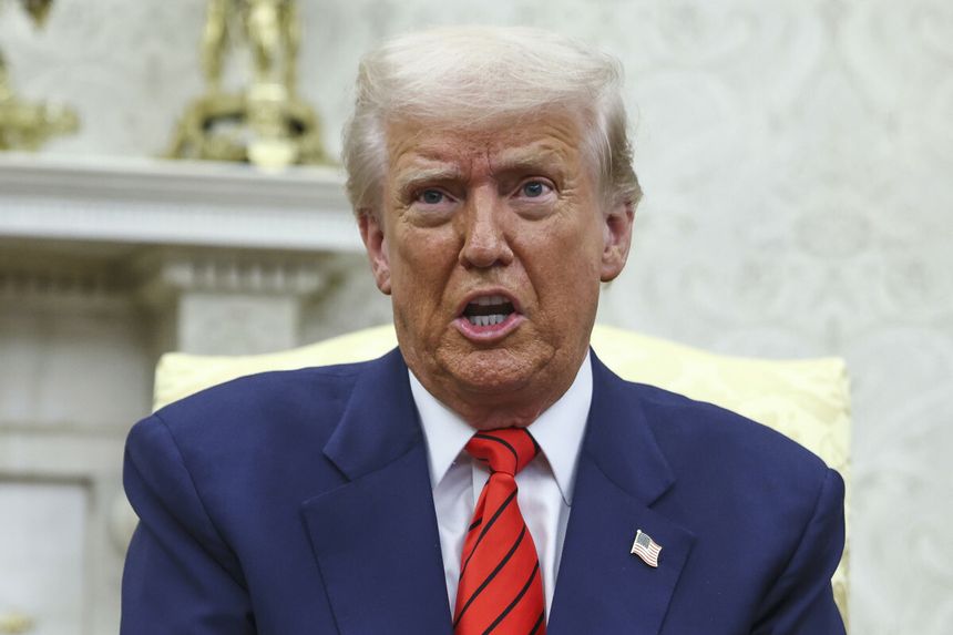 Prezydent USA Donald Trump w Białym Domu, 13 marca 2025 r/