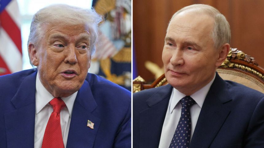Prezydent USA Donald Trump. Prezydent Rosji Władimir Putin