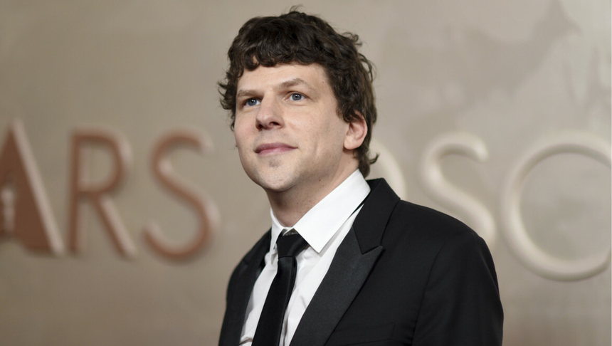 Jesse Eisenberg podczas Oscarów