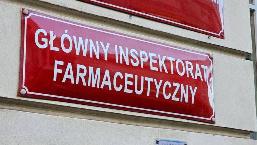 Główny Inspektorat Farmaceutyczny tablica informacyjna