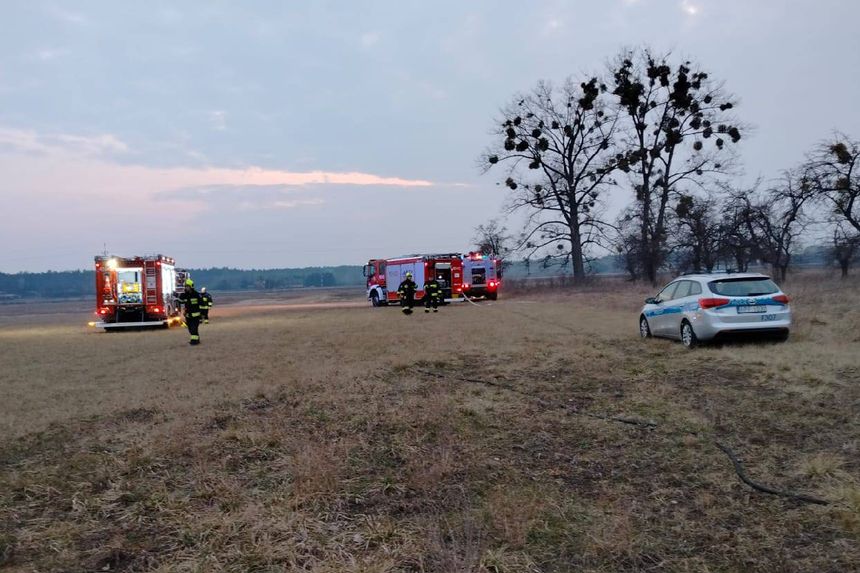 Pożar traw