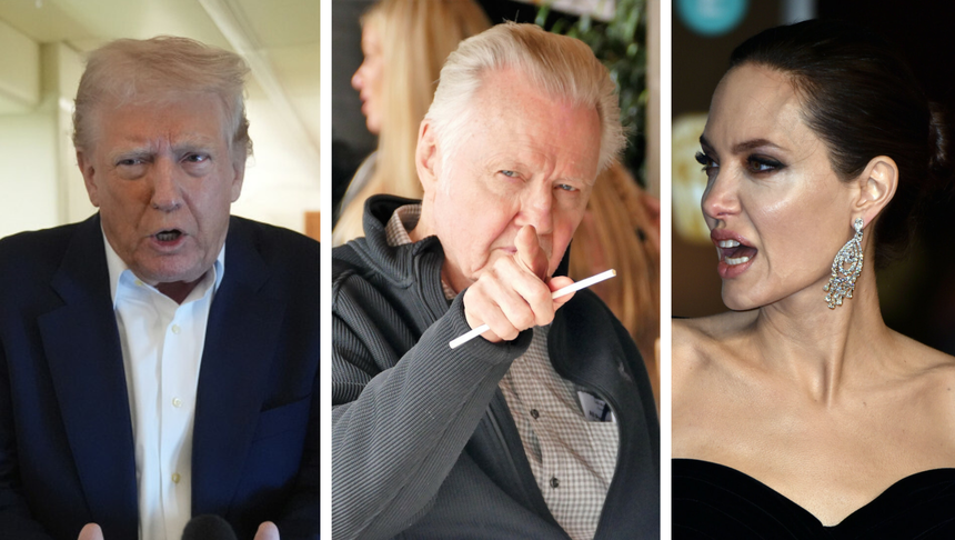 Donald Trump, John Voight i Angelina Jolie