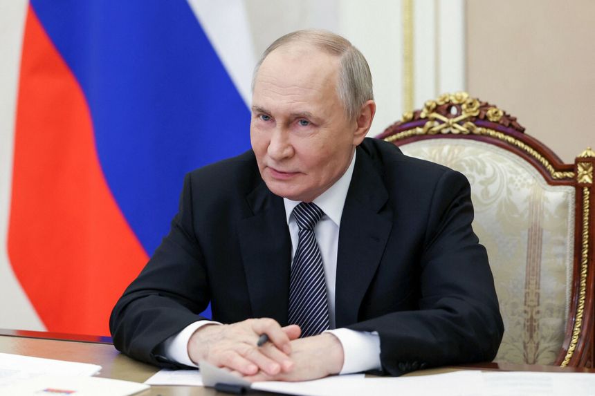 Prezydent Rosji Władimir Putin w Moskwie, 25 marca 2025 r.