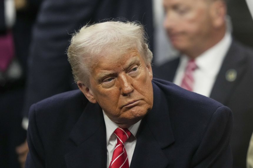 Prezydent USA Donald Trump w Filadelfii, 22 marca 2025 r.