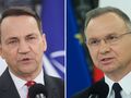 Prezydent Andrzej Duda. Minister spraw zagranicznych Radosław Sikorski