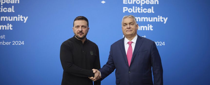 Wołodymyr Zełenski i Viktor Orban