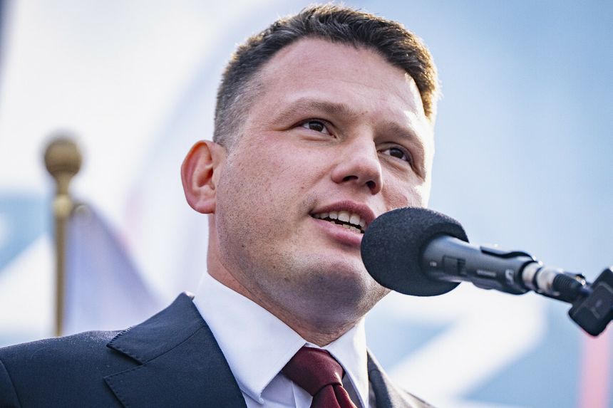 Sławomir Mentzen na wiecu wyborczym