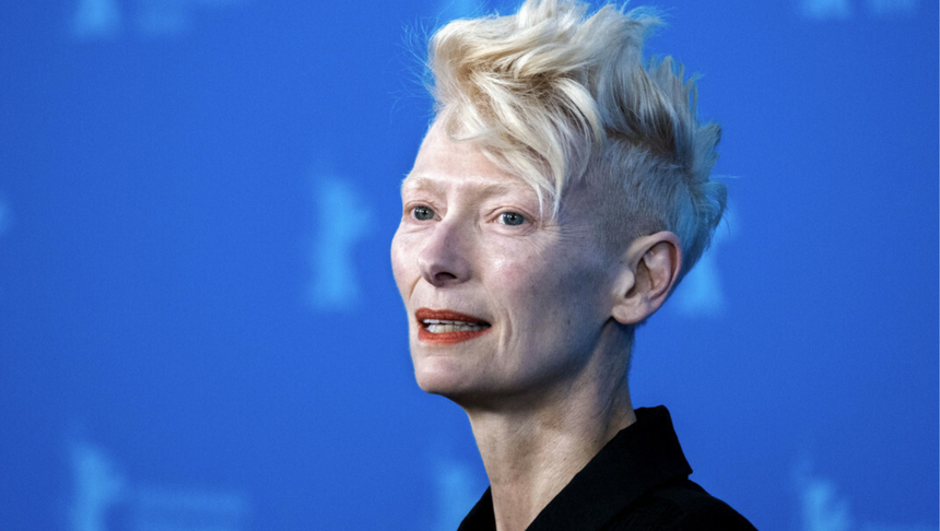Tilda Swinton portret zbliżenie