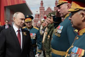 Władmir Putin i dowódcy wojskowi