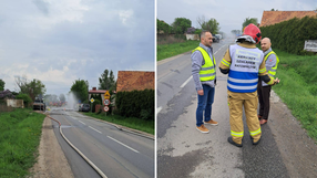 Gmina Żórawina, awaria