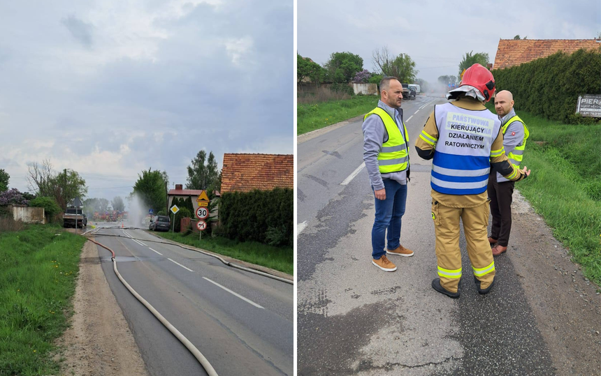 Gmina Żórawina, awaria