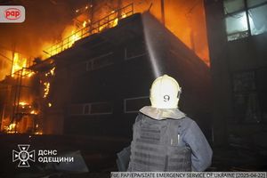 Nocny atak na Ukrainę