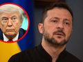 Prezydent Ukrainy Wołodymyr Zełenski. Prezydent USA Donald Trump