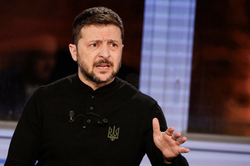 Prezydent Ukrainy Wołodymyr Zełenski w Paryżu, 26 marca 2025 r.