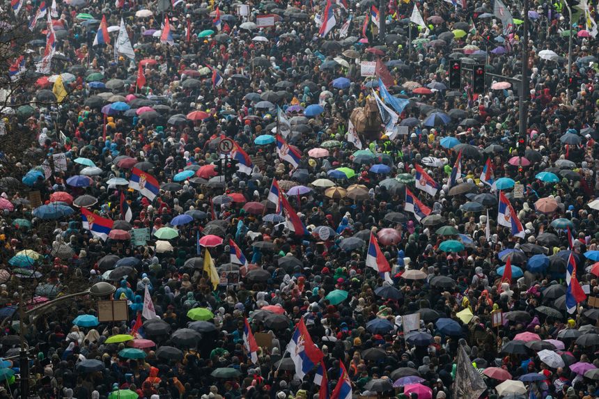 Protest w Belgradzie