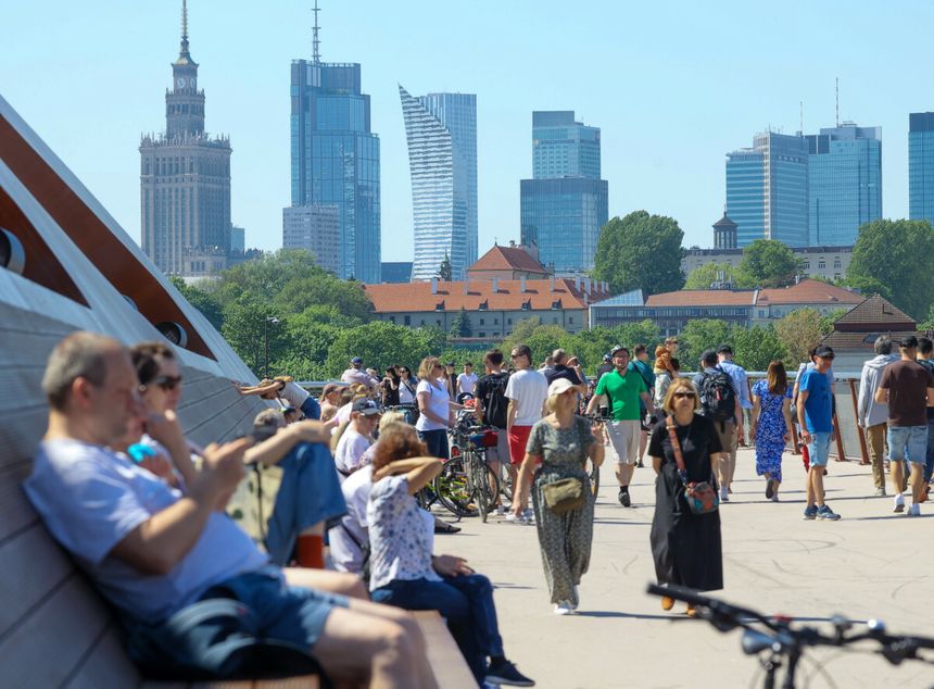 Warszawa, kładka pieszo-rowerowa