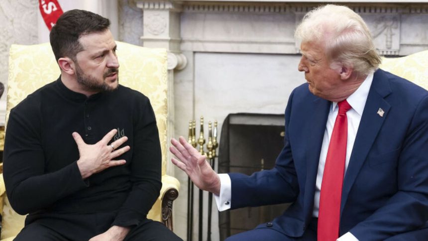 Wołodymyr Zełenski i Donald Trump 