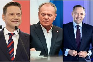 Trzaskowski, Tusk, Nawrocki