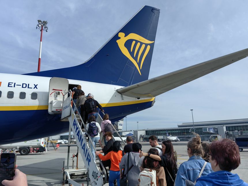 samolot Ryanair, pasażerowie